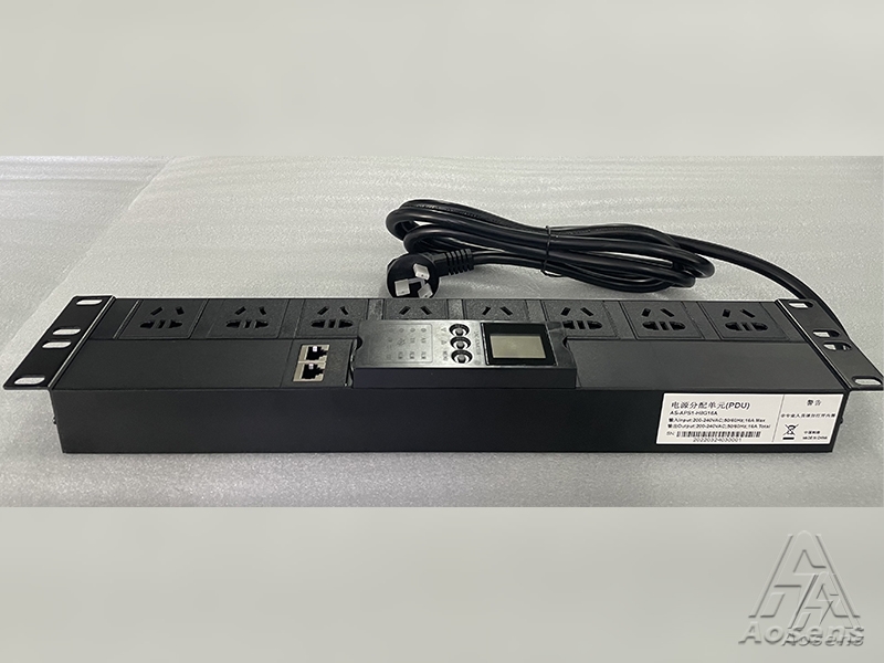 APS系列 2U8位雙排智能PDU串口19英寸監(jiān)測總輸入 APS1-H8G16