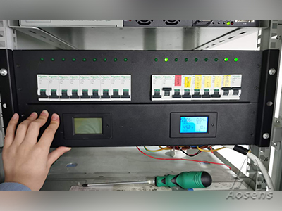 6U施耐德AB雙路輸入數(shù)顯電流電壓表機架式配電單元