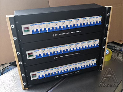 定制3U機(jī)架式正泰電源分配單元 帶電流電壓表 輸入輸出2P交流空開9回路